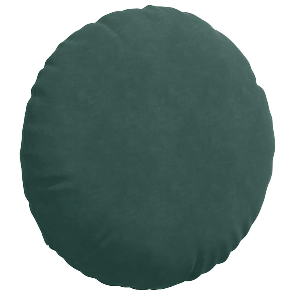 Seat cushion 2 pcs Dark green Ø 80 x 29 cm Velvet