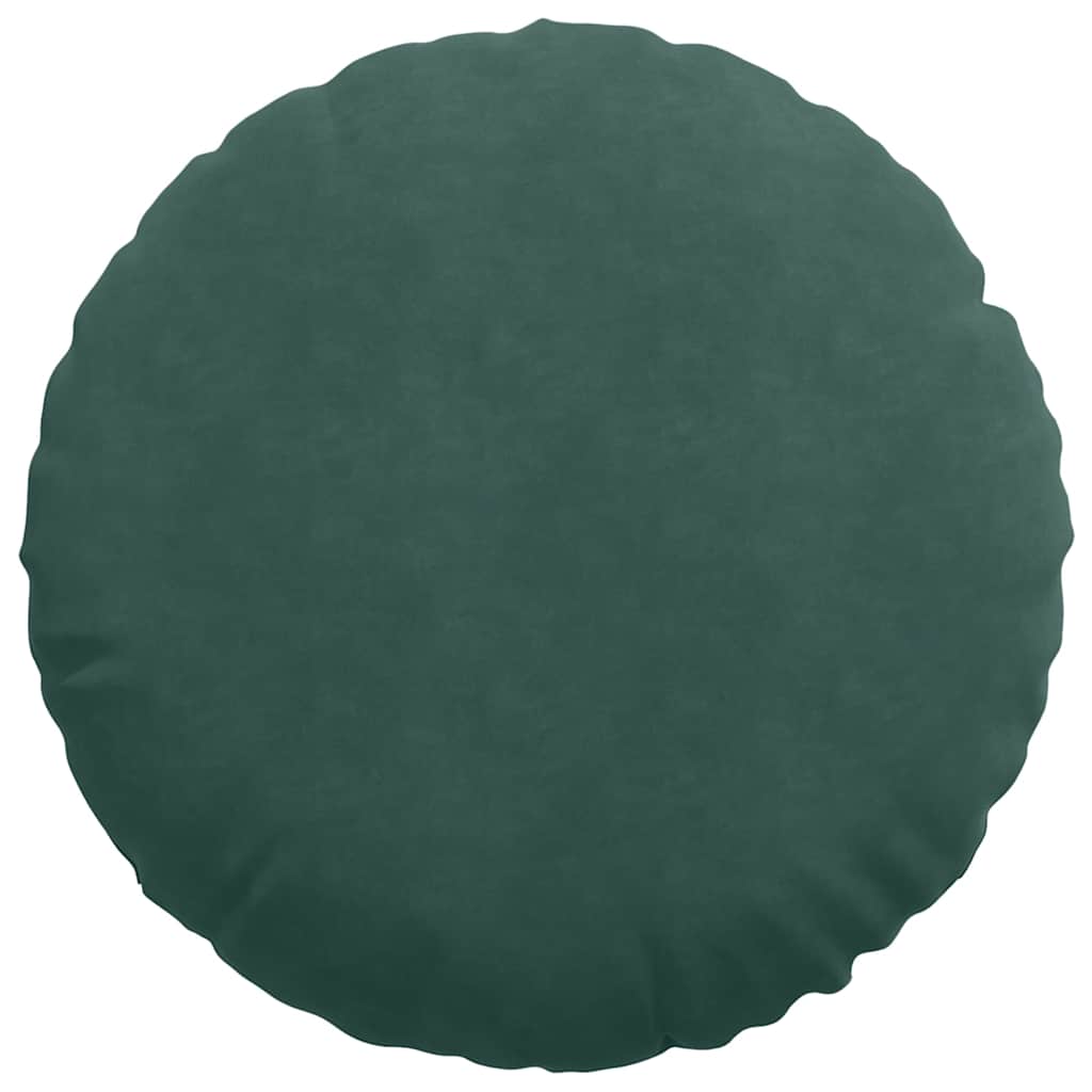Seat cushion 2 pcs Dark green Ø 80 x 29 cm Velvet