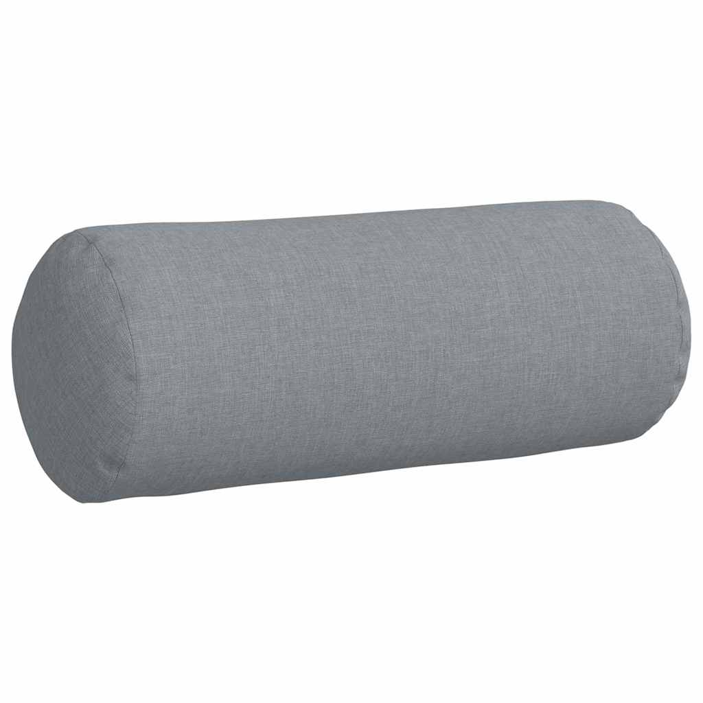 Traversins 2 pièces Gris clair Ø 15 x 40 cm Tissu