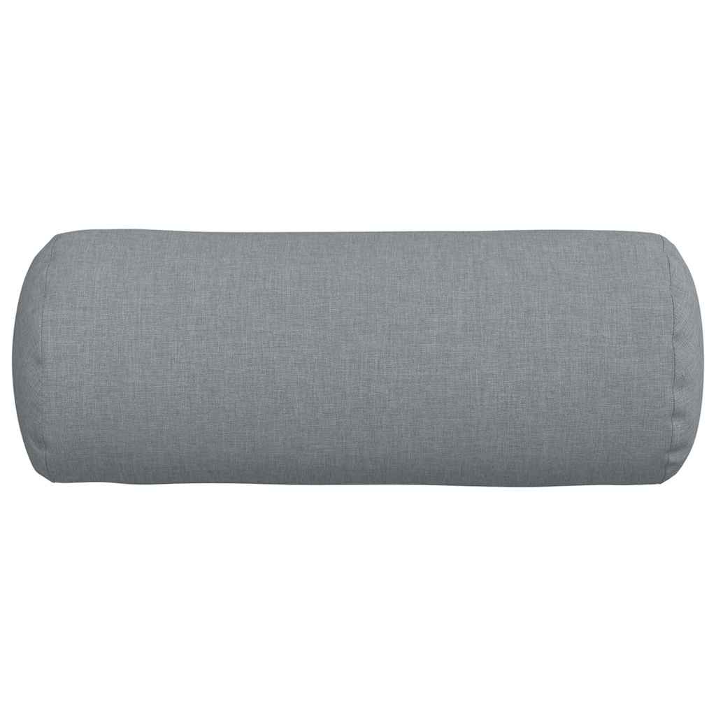 Traversins 2 pièces Gris clair Ø 15 x 40 cm Tissu
