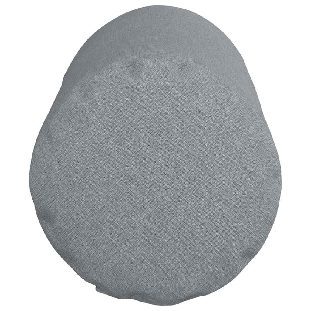 Traversins 2 pièces Gris clair Ø 15 x 40 cm Tissu