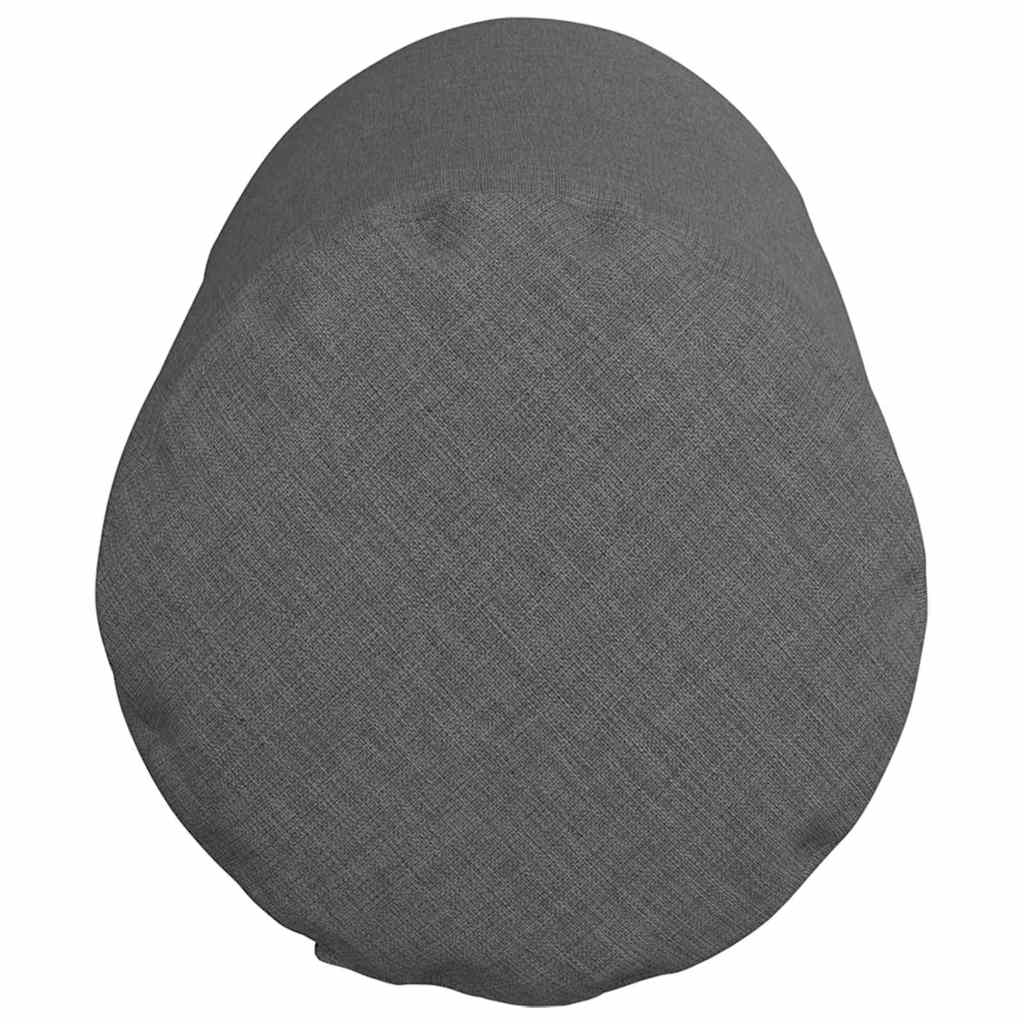 Traversins 2 pièces Gris foncé Ø 15 x 40 cm Tissu