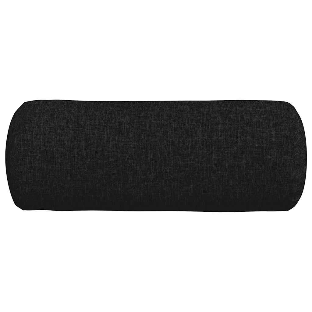 Traversin 2 pièces Noir Ø 15 x 40 cm Tissu