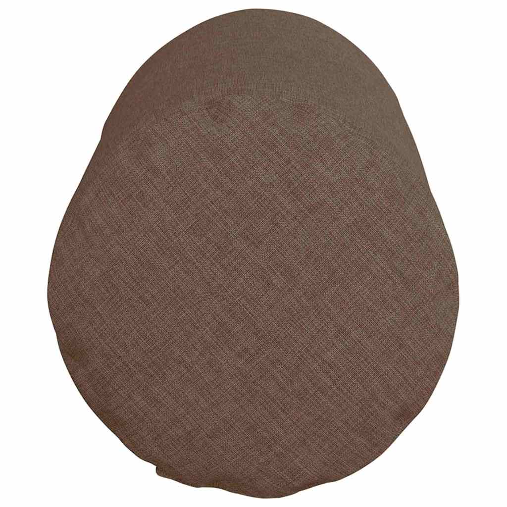 Traversins 2 pièces Marron Ø 15 x 40 cm Tissu