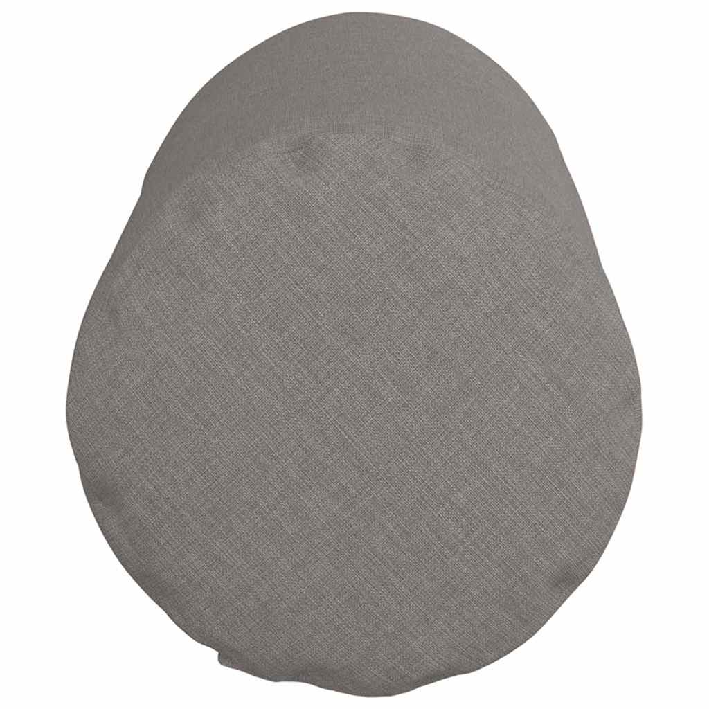 Bolster Cushions 2 Pieces Taupe Ø 15 x 40 cm Fabric