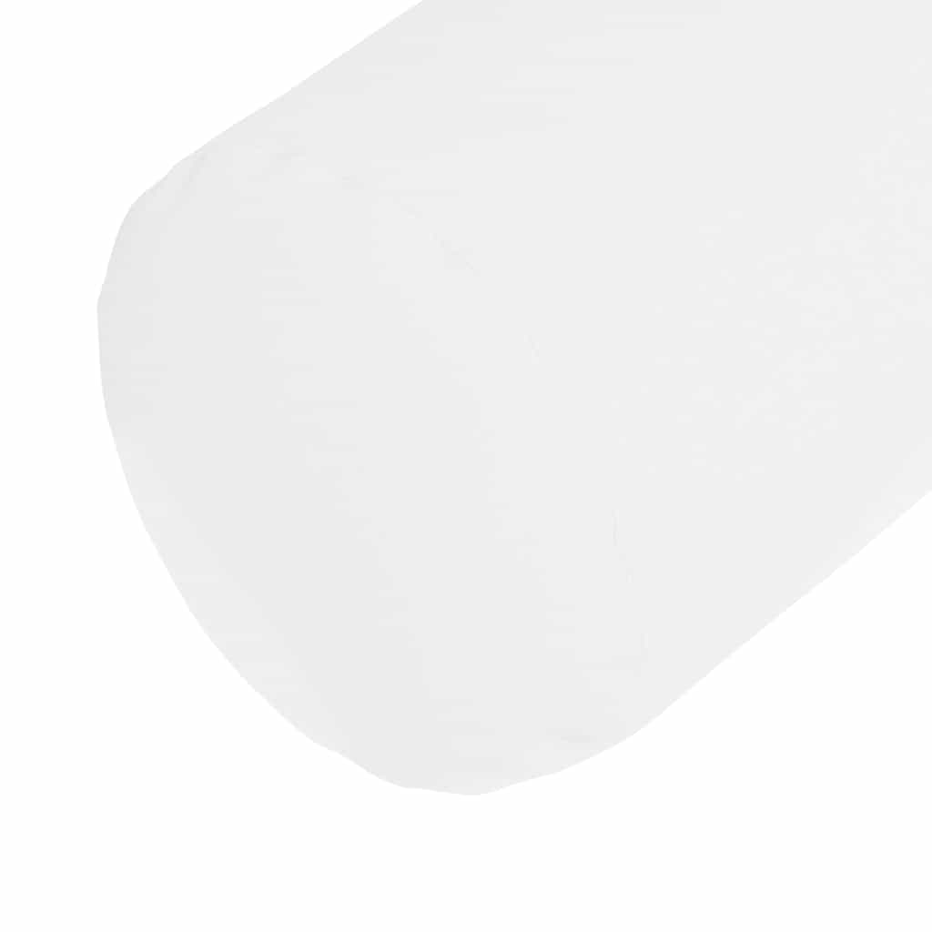 Bolster Pillows 2 Pieces White Ø 15 x 40 cm Fabric