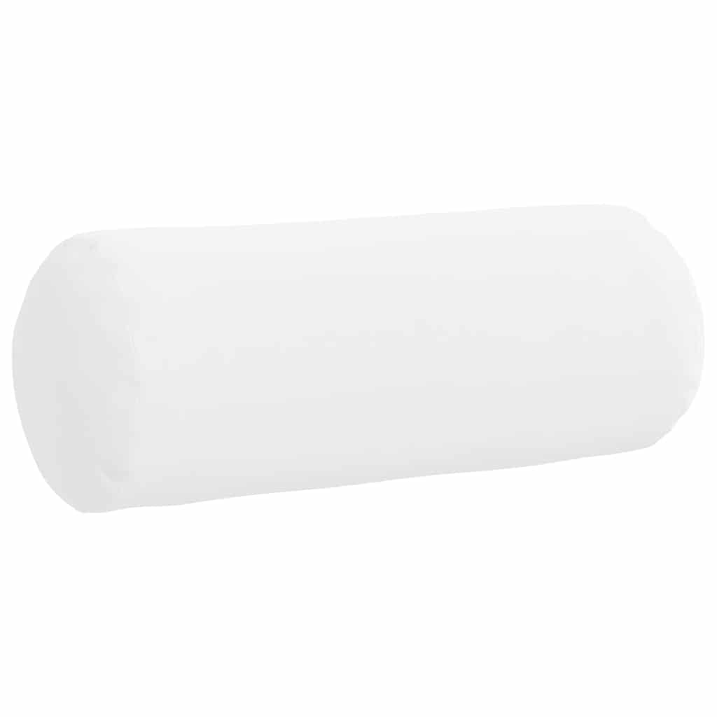 Bolster Pillows 2 Pieces White Ø 15 x 40 cm Fabric