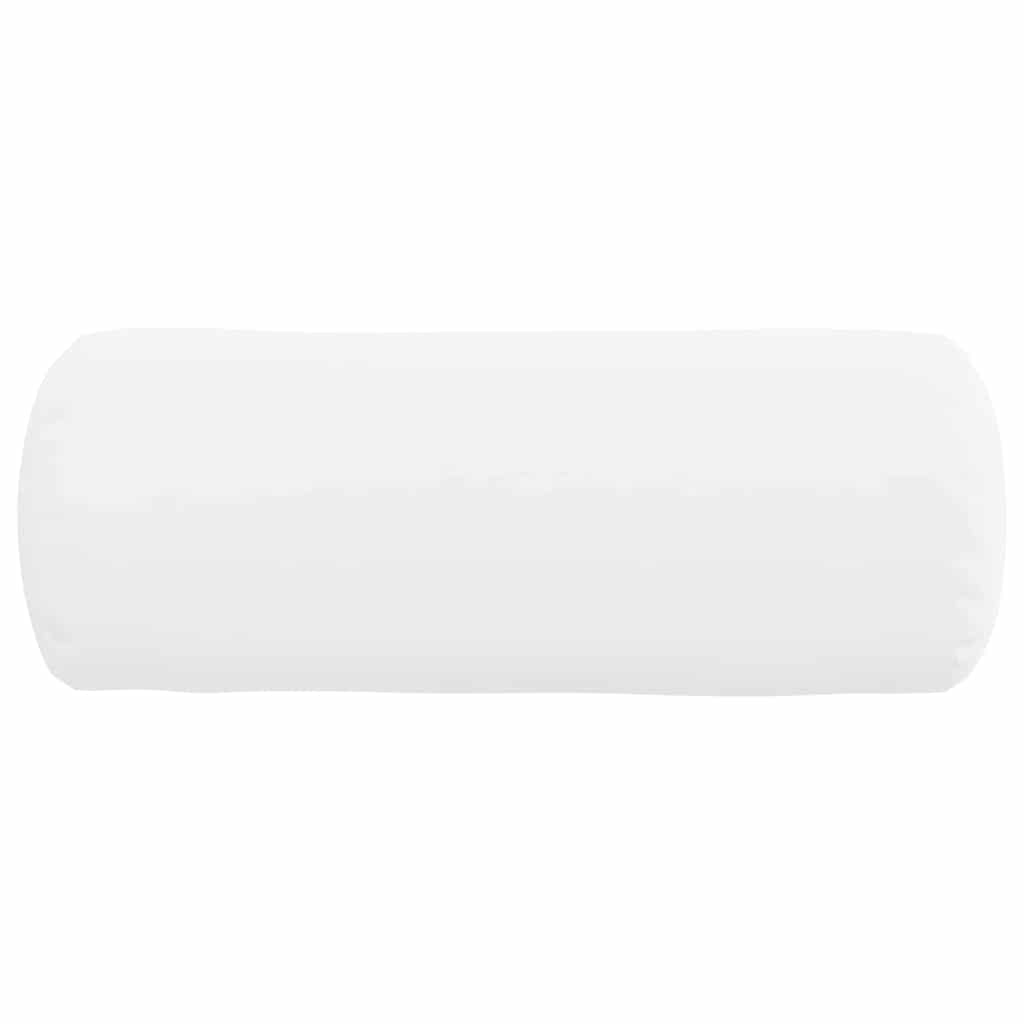 Bolster Pillows 2 Pieces White Ø 15 x 40 cm Fabric