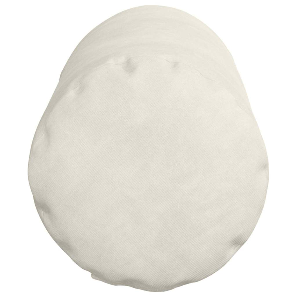 Bolster Cushions 2 Pack Cream Ø 15 x 40 cm Cord Fabric