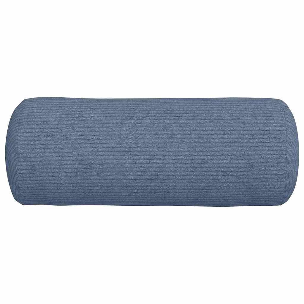 Bolsterkissen 2 Stück Blau Ø 15 x 40 cm Cordstoff