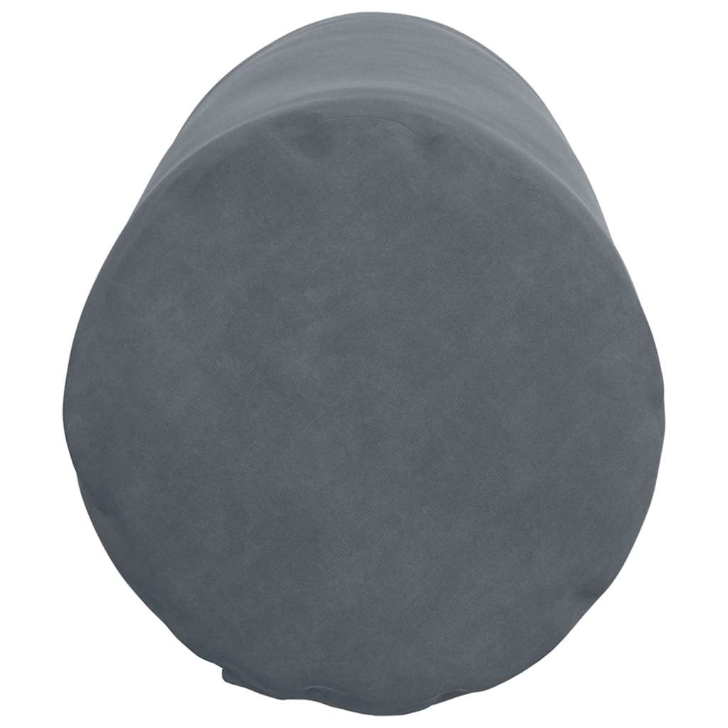 Bolster Cushions, 2-pack, Dark Grey, Ø 25 x 70 cm, Corduroy