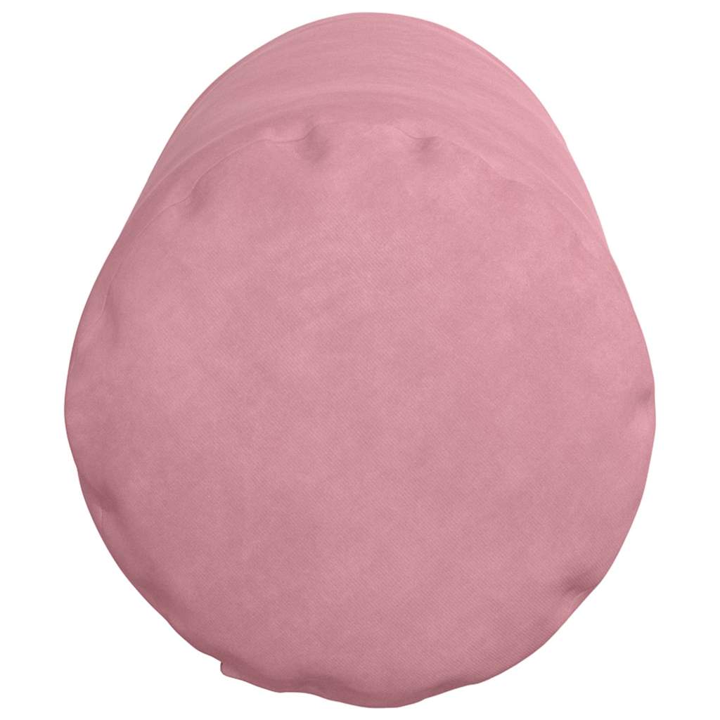 Bolster Pillows, 2 Pieces, Pink, Ø 25 x 70 cm Corduroy