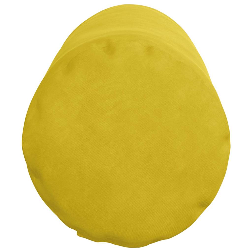 Bolsterkissen 2 Stück Gelb Ø 25 x 70 cm Cordstoff