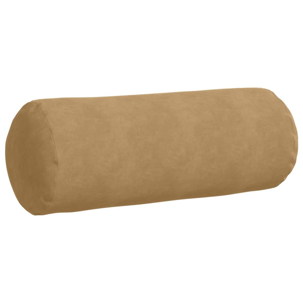 Bolsterkissen 2 Stück Braun Ø 25 x 70 cm Cordstoff