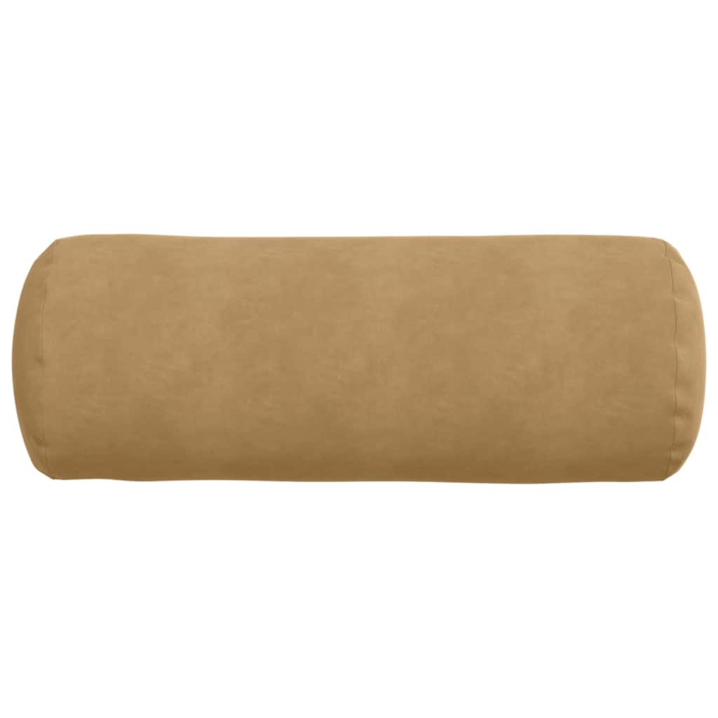 Bolsterkissen 2 Stück Braun Ø 25 x 70 cm Cordstoff