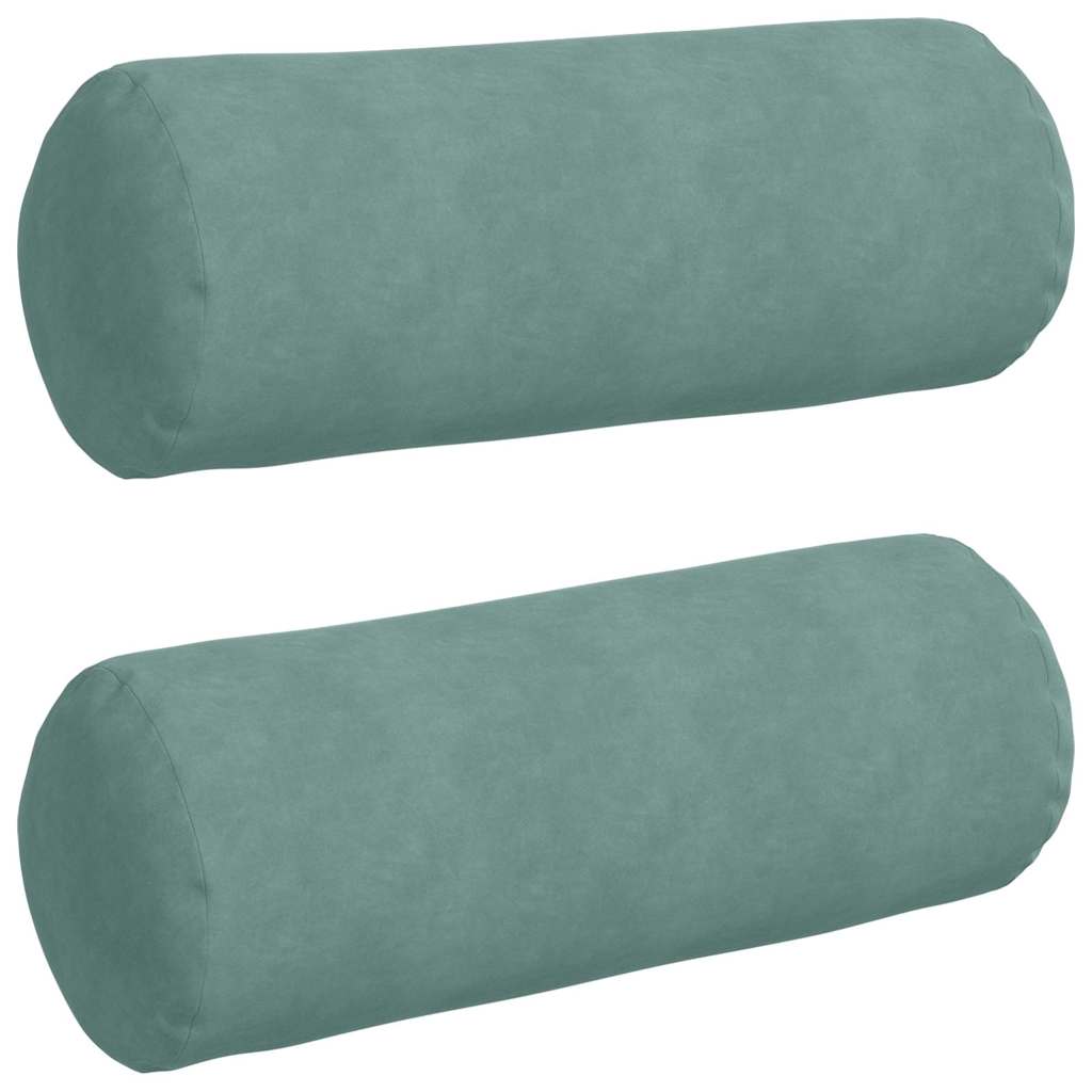 Bolsterkissen 2 Stück Meergrün Ø 25 x 70 cm Cordstoff