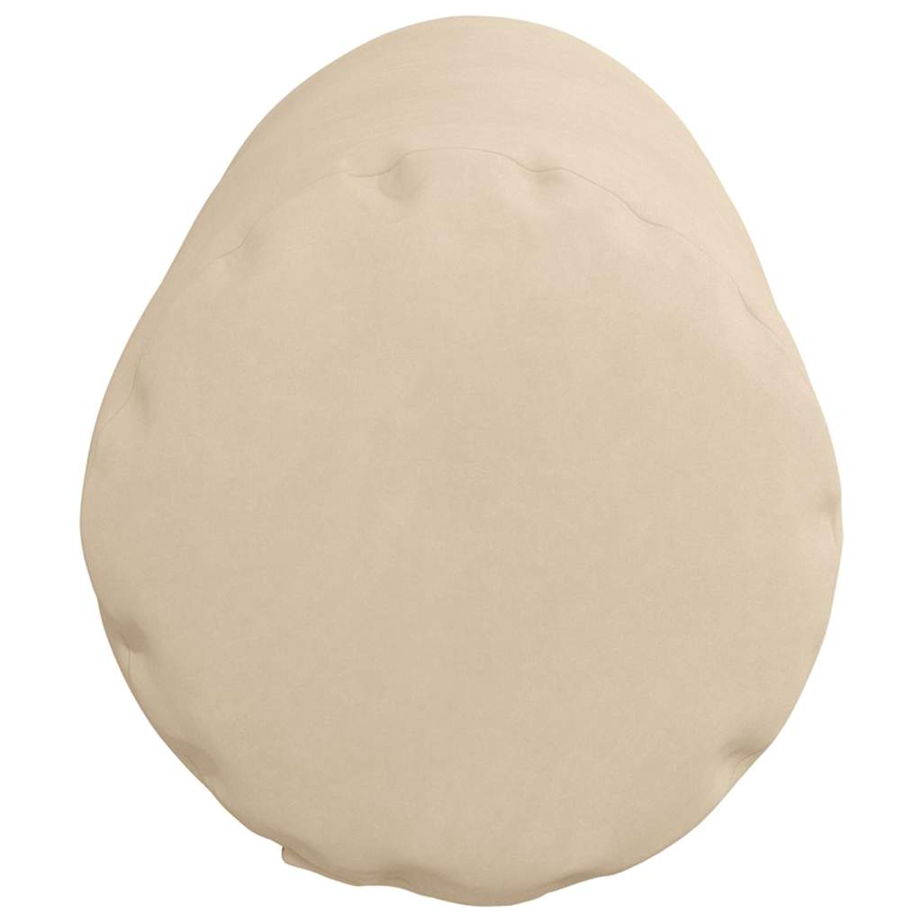 Bolster Cushions 2 Pieces Cream Ø 25 x 70 cm Microfiber Fabric