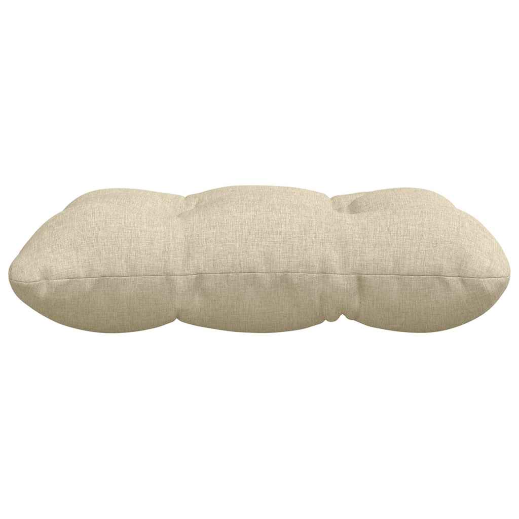 Coussins d'assise 4 pcs Crème 40 x 40 x 12 cm Tissu
