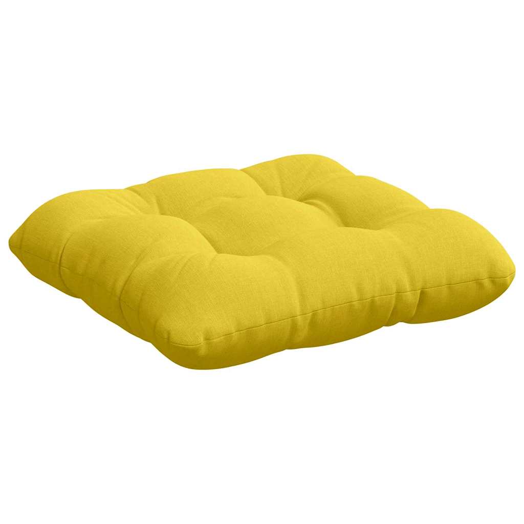Sitzkissen 4 pcs Helles Gelb 40 x 40 x 12 cm Stoff