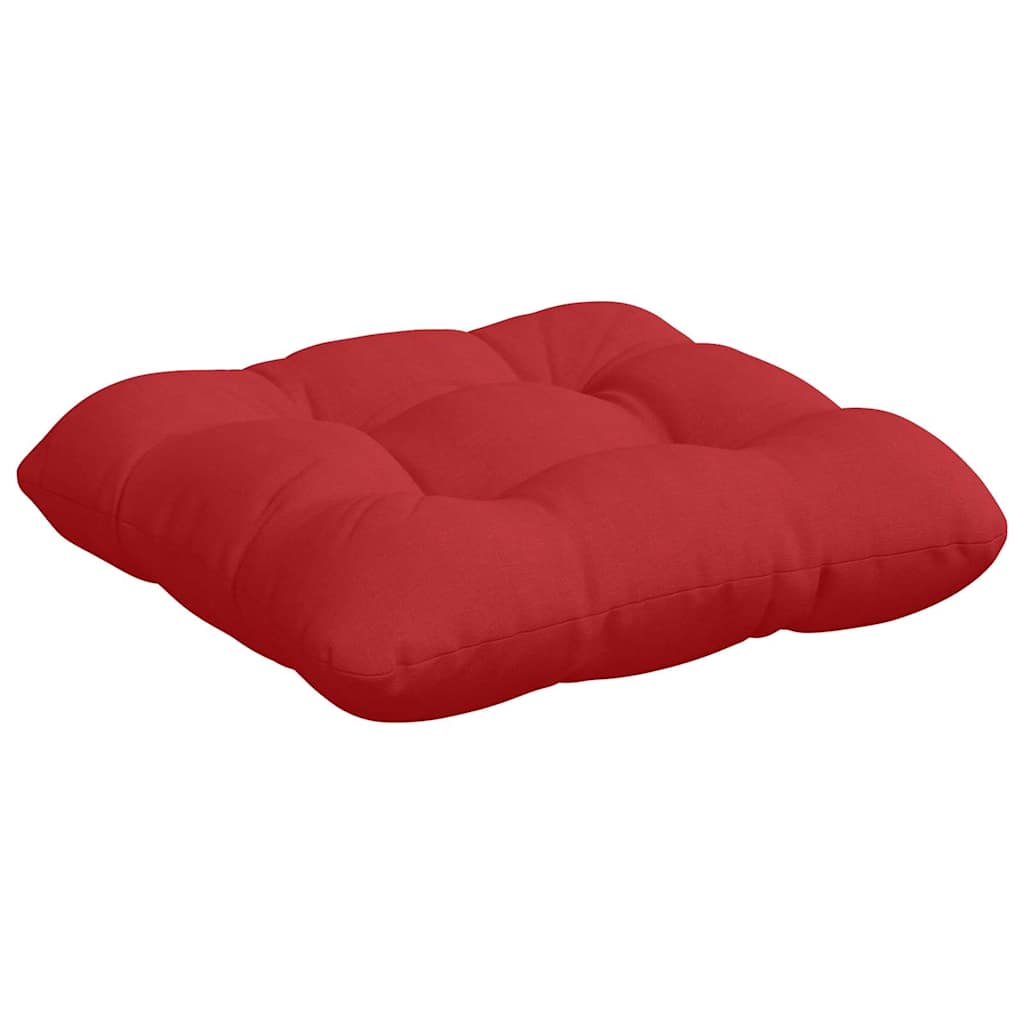 Coussins d'assise 4 pcs Rouge 40 x 40 x 12 cm Tissu