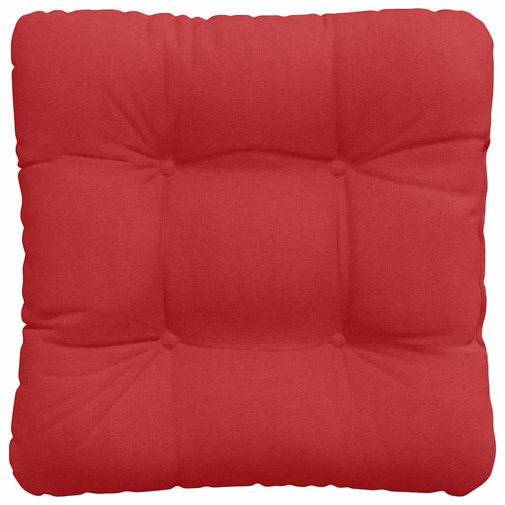 Coussins d'assise 4 pcs Rouge 40 x 40 x 12 cm Tissu
