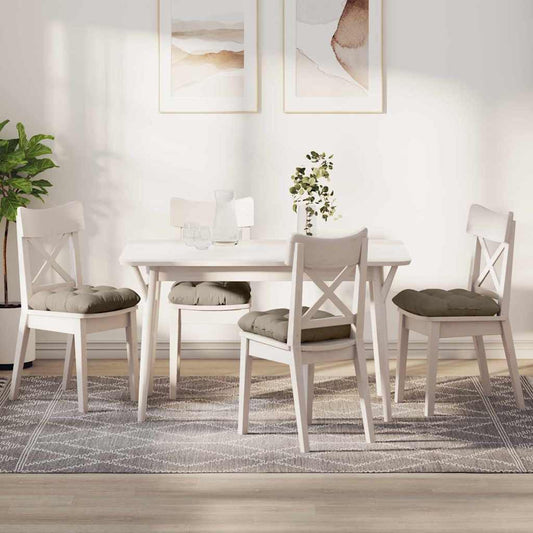 Sitzkissen 4 pcs Taupe 40 x 40 cm Mikrofaserstoff