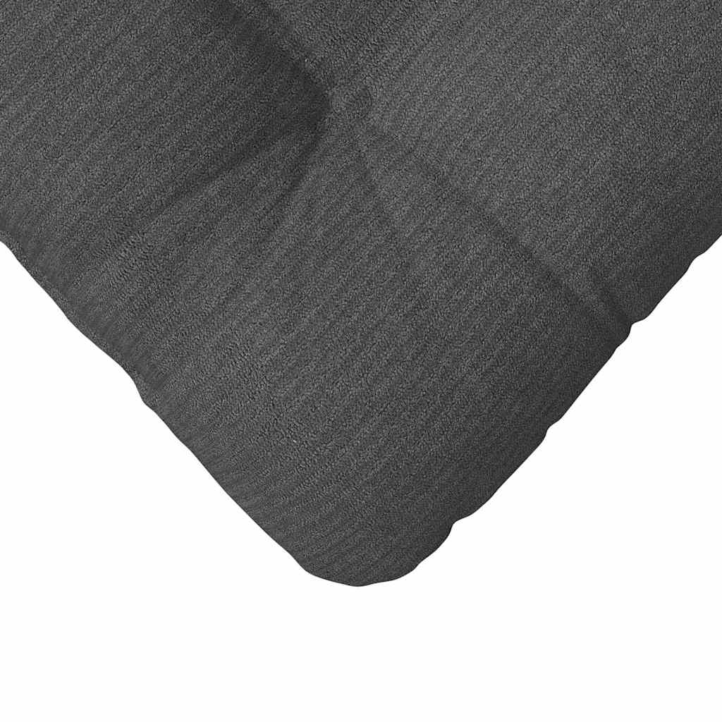 Coussins d'assise 4 pcs Gris foncé 40 x 40 cm Tissu côtelé