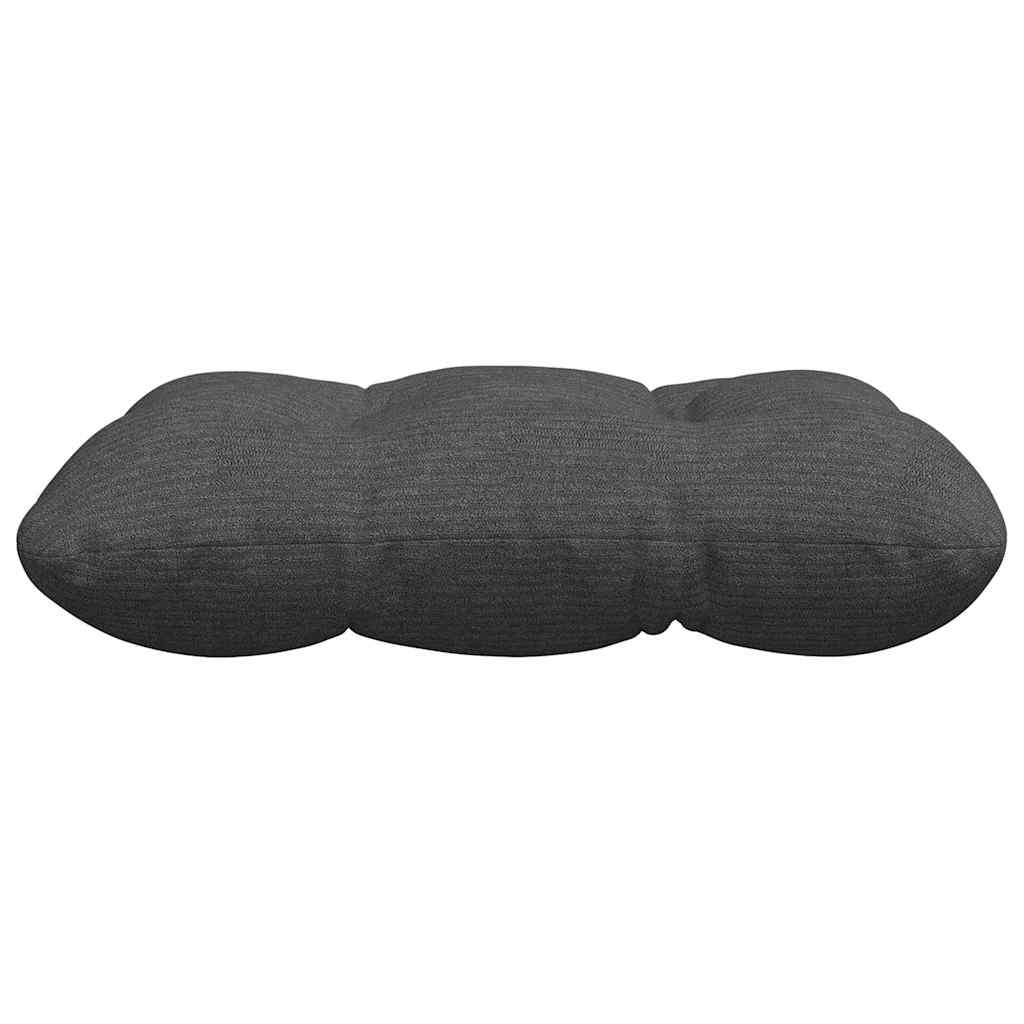 Coussins d'assise 4 pcs Gris foncé 40 x 40 cm Tissu côtelé