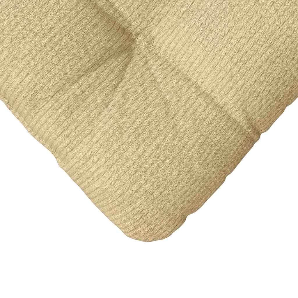 Coussins de chaise 4 pcs Gris-Vert 40 x 40 cm Velours côtelé