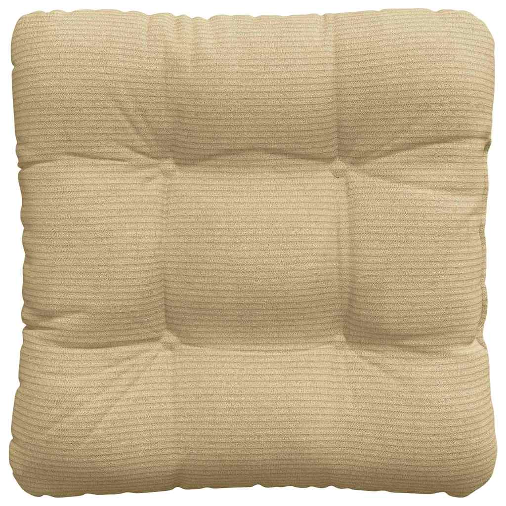 Coussins de chaise 4 pcs Gris-Vert 40 x 40 cm Velours côtelé