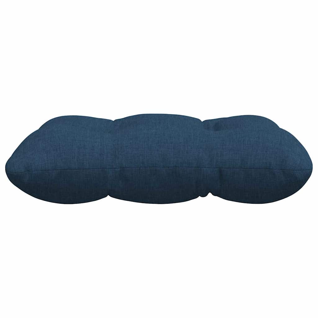 Seat Cushions 4 pcs Blue 45 x 45 x 12 cm Fabric