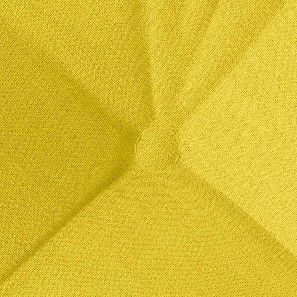 Coussins de chaise 4 pcs Jaune clair 45 x 45 x 12 cm Tissu