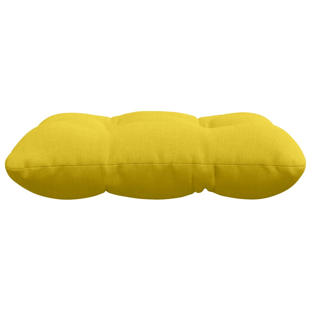 Coussins de chaise 4 pcs Jaune clair 45 x 45 x 12 cm Tissu