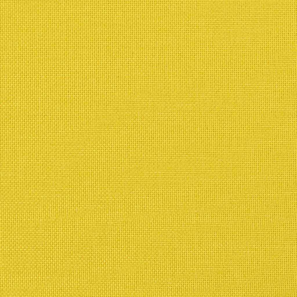 Coussins de chaise 4 pcs Jaune clair 45 x 45 x 12 cm Tissu