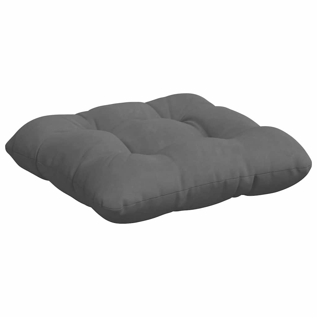 Sitzkissen 4 pcs Dunkelgrau 45 x 45 cm Mikrofaserstoff
