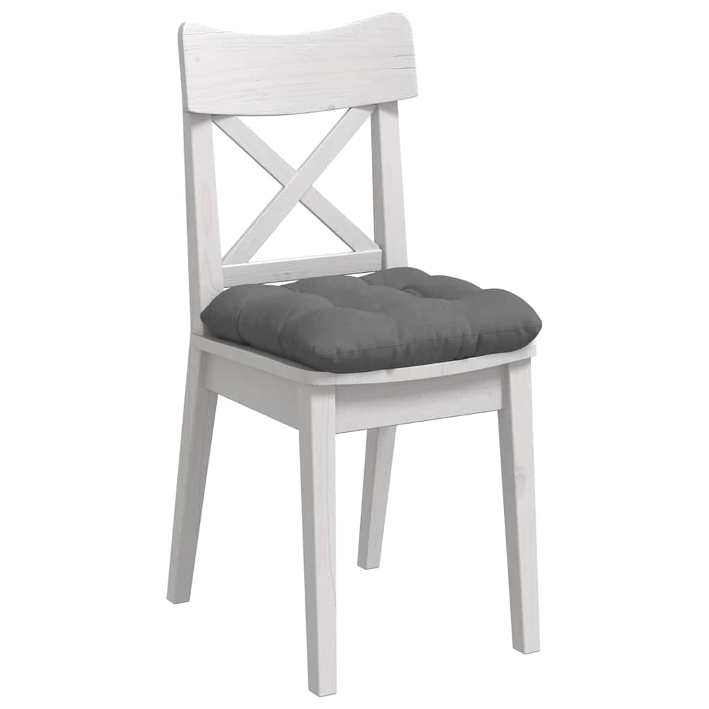 Sitzkissen 4 pcs Dunkelgrau 45 x 45 cm Mikrofaserstoff