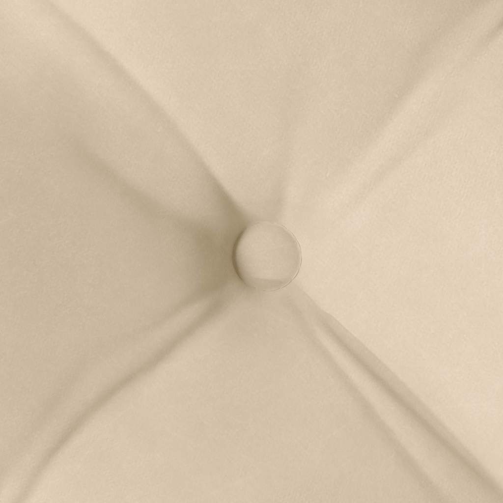 Coussins de chaise 4 pièces Crème 40 x 40 x 6 cm Microfibre