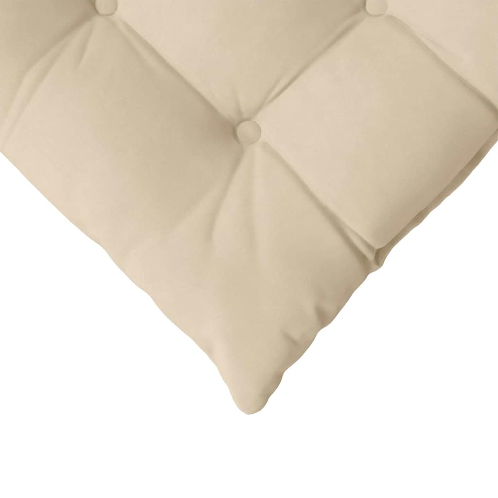 Coussins de chaise 4 pièces Crème 40 x 40 x 6 cm Microfibre