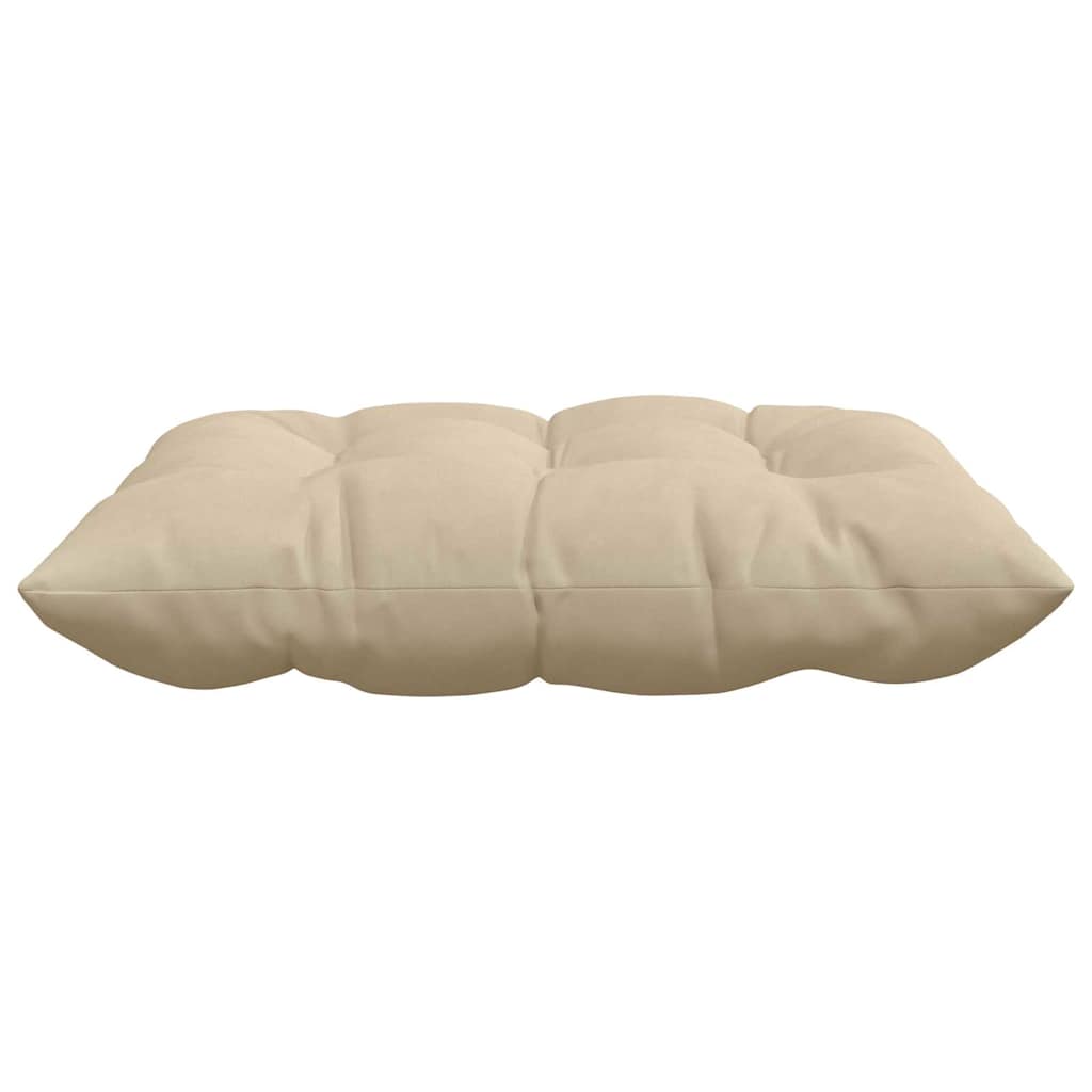 Coussins de chaise 4 pièces Crème 40 x 40 x 6 cm Microfibre