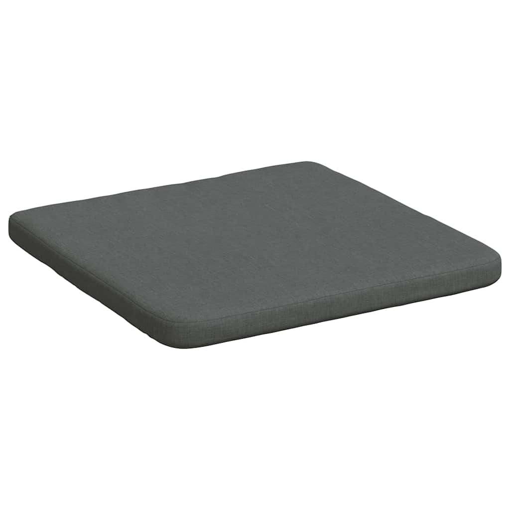 Coussins de chaise 4 pcs Gris foncé 40 x 40 x 3 cm Tissu