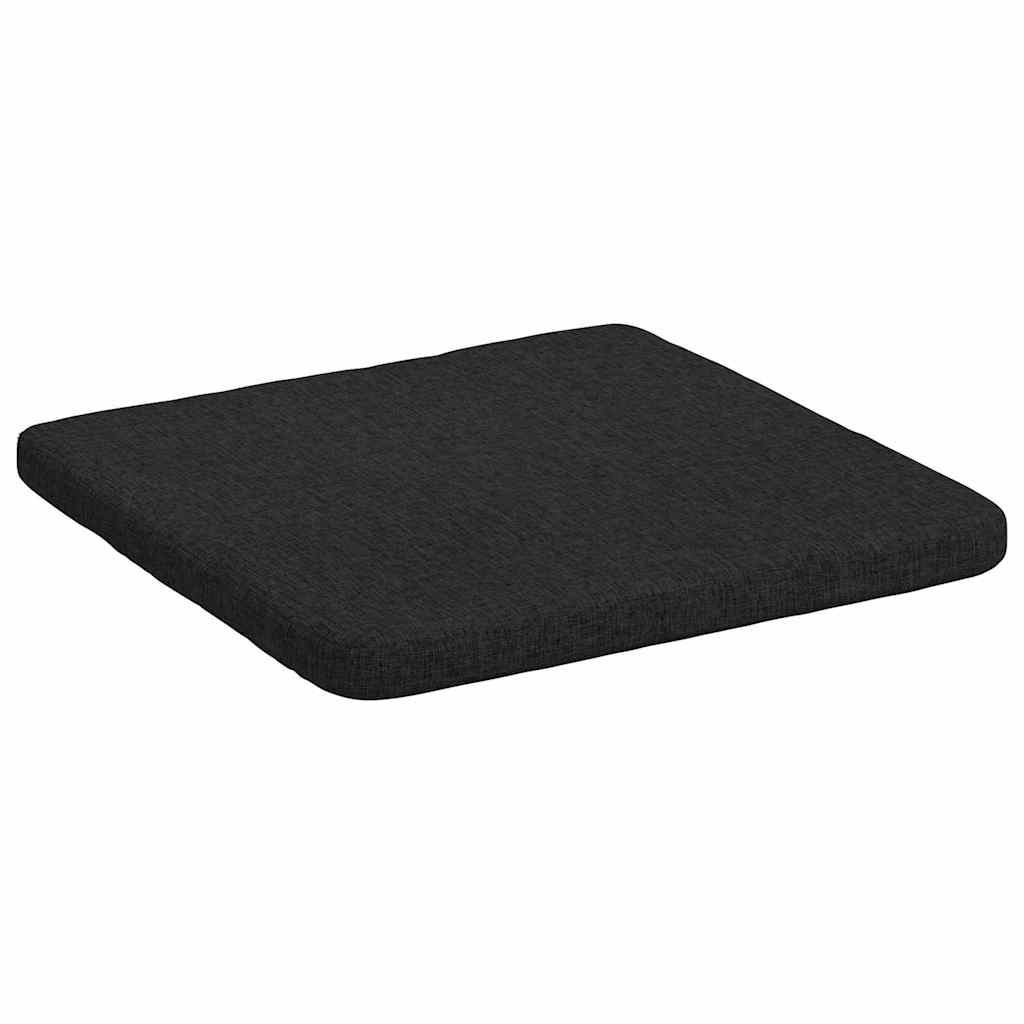Coussins de chaise 4 pcs Noir 40 x 40 x 3 cm Tissu