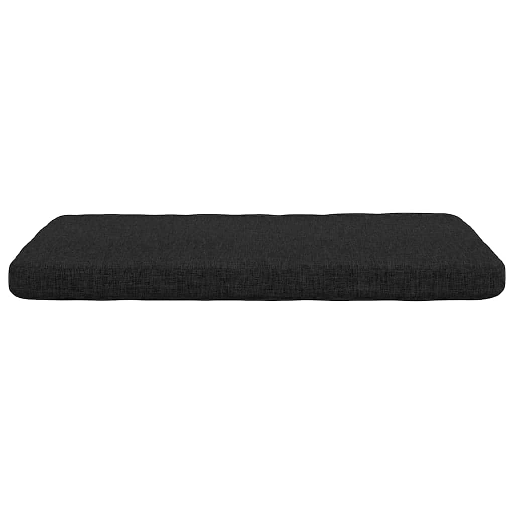 Coussins de chaise 4 pcs Noir 40 x 40 x 3 cm Tissu