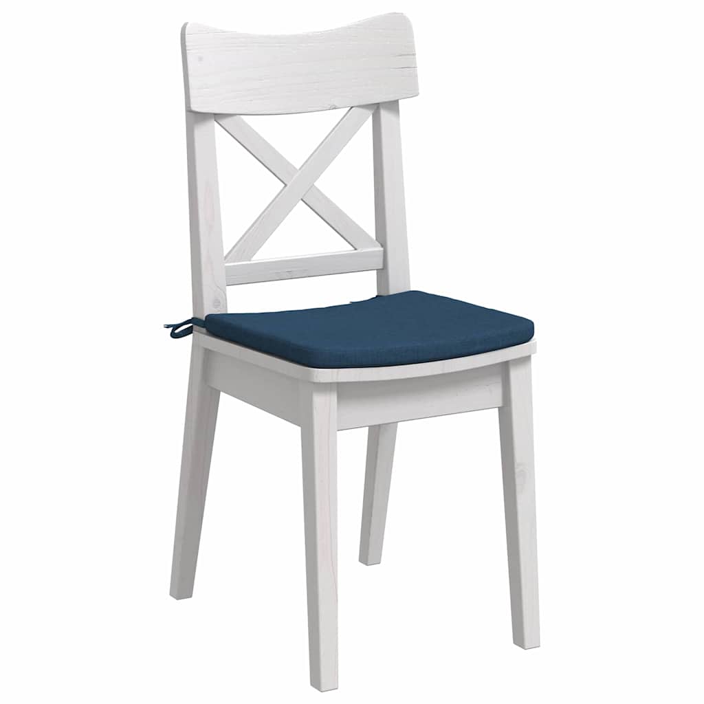 Sitzkissen 4 pcs Blau 40 x 40 x 3 cm Stoff