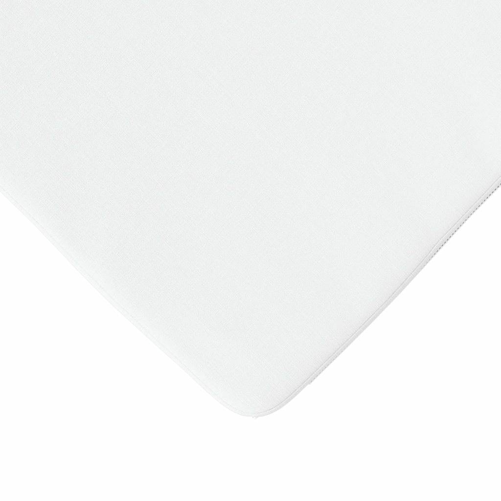 Coussins de chaise 4 pièces Blanc 40 x 40 x 3 cm Tissu