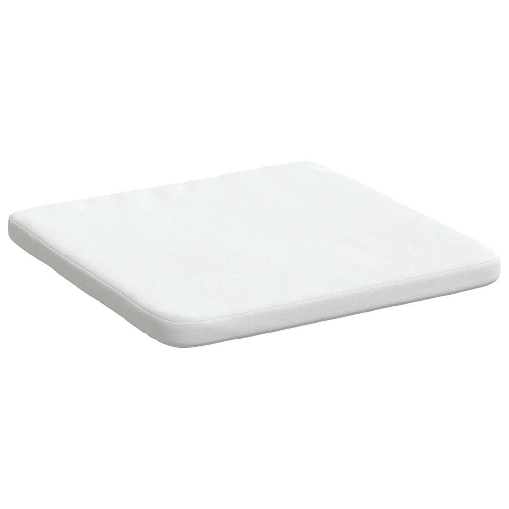 Coussins de chaise 4 pièces Blanc 40 x 40 x 3 cm Tissu