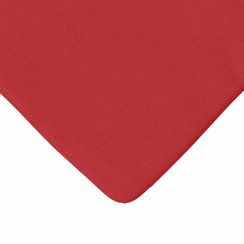 Seat Cushions 4 pcs Red 40 x 40 x 3 cm Fabric