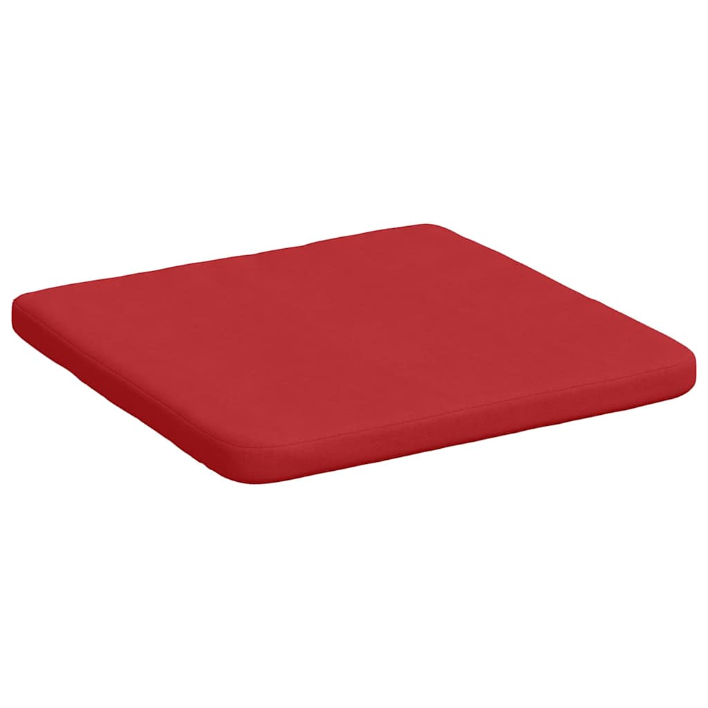 Seat Cushions 4 pcs Red 40 x 40 x 3 cm Fabric