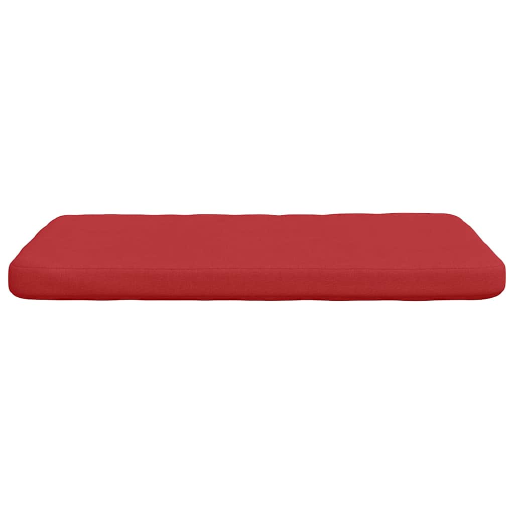 Seat Cushions 4 pcs Red 40 x 40 x 3 cm Fabric