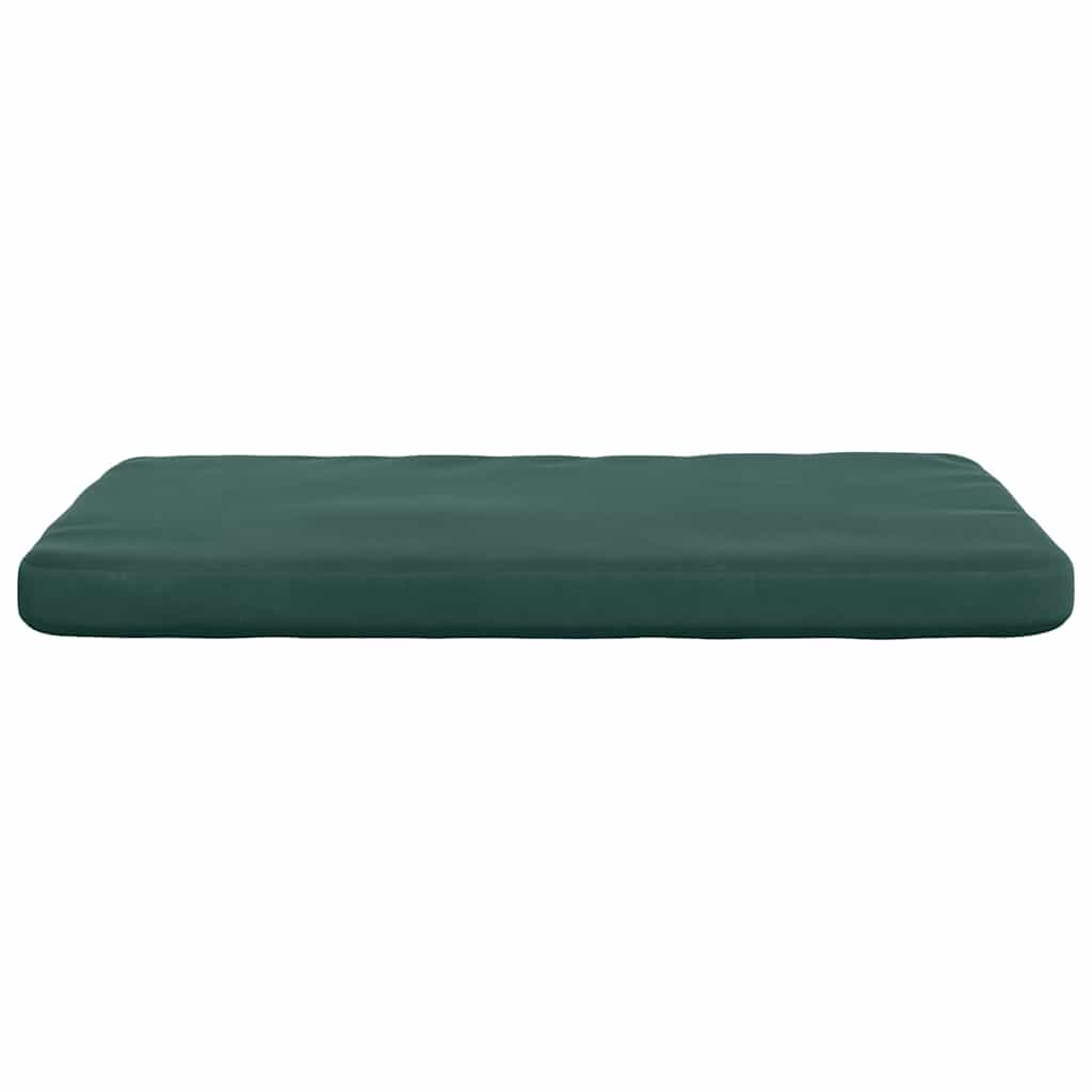 Sitzkissen 4 pcs Dunkelgrün 40 x 40 x 3 cm Samt