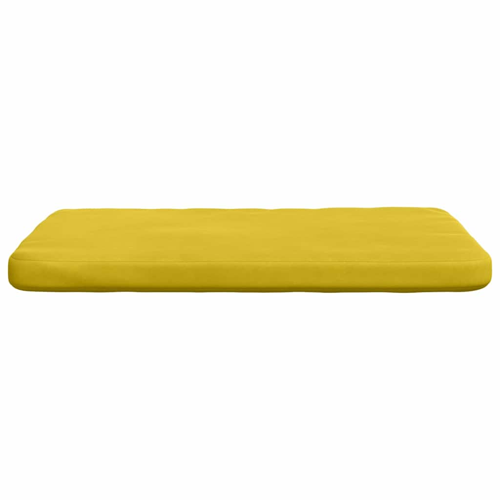 Sitzkissen 4 pcs Gelb 40 x 40 x 3 cm Samt